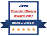 Avvo Clients' Choice Award 2017 - Ronnie D. Crisco Jr., Esq.